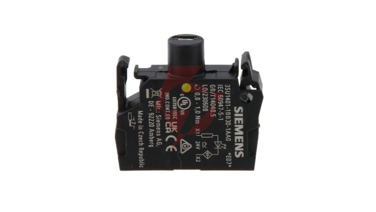 Oprawka blok LED żółty 24V AC-DC montaż czołowy przył śrubowe SIRIUS ACT 3SU1401-1BB30-1AA0