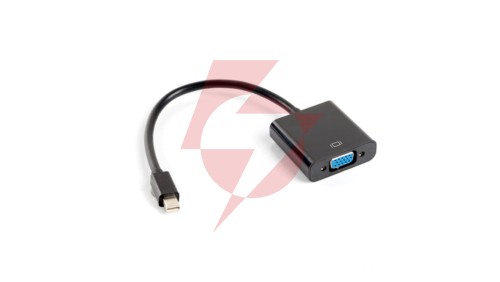 Adapter mini DisplayPort 1.2 - VGA 0,1m biały AD-0006-BK