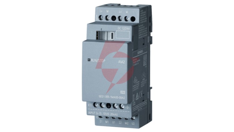 Moduł rozszerzeń 2wyjścia analogowe (0-10V, 0/4-20mA) 24V DC LOGO! AM2 AQ 6ED1055-1MM00-0BA2