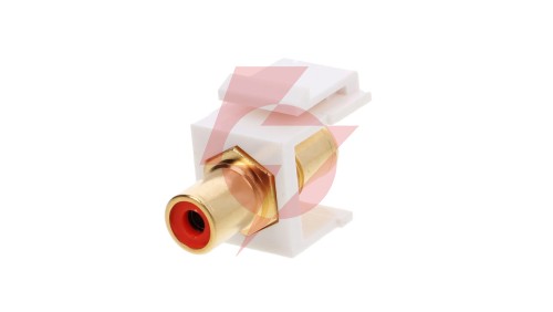 Keystone moduł Cinch/RCA - gniazdo Cinch czerwone - gniazdo Cinch 79669