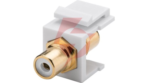 Keystone moduł Cinch/RCA - gniazdo Cinch białe - gniazdo Cinch 79676