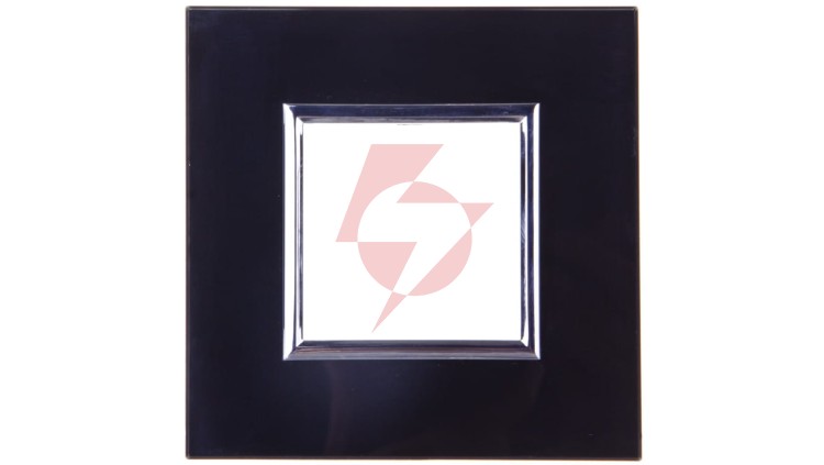 DANTE Ramka pojedyncza szkło BLACK GLASS 4509181