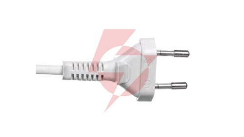 Sznur przyłączeniowy z wyłącznikiem SP/W-190cm biały SP/W-190/2X0,5/-BIA YNS10000496