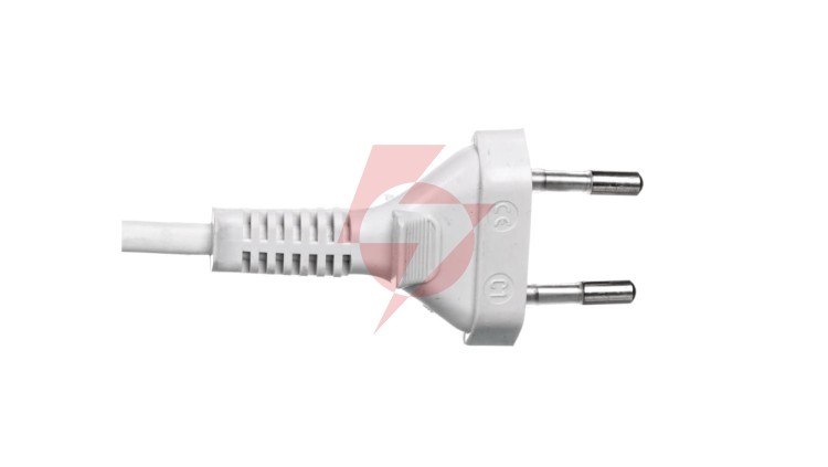 Sznur przyłączeniowy z wyłącznikiem SP/W-190cm biały SP/W-190/2X0,5/-BIA YNS10000496