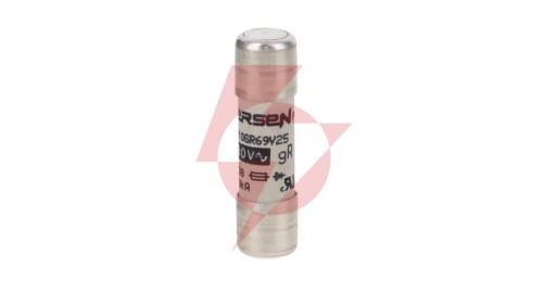 Wkładka bezpiecznikowa ultraszybka pełnozakresowa cylindryczna gR 690VAC 10x38 25A F1014581