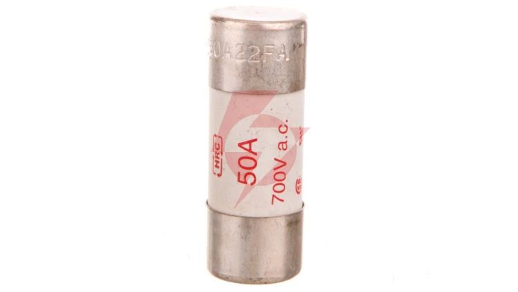 Wkładka bezpiecznikowa cylindryczna 22x58mm 50A aR 700V do półprzewodników FWP-50A22F