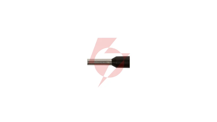 Końcówka tulejkowa izolowana TI 1,5mm2/8mm czarna cynowana TI1,5L8 /100szt./
