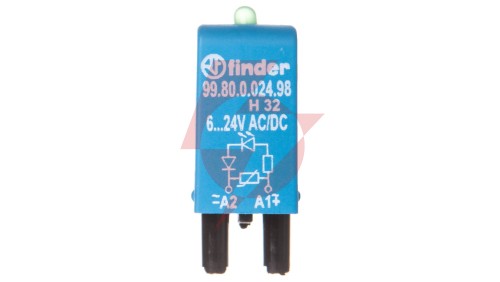 Moduł sygnalizacyjny LED zielony + warystor 6-24V AC/DC 99.80.0.024.98