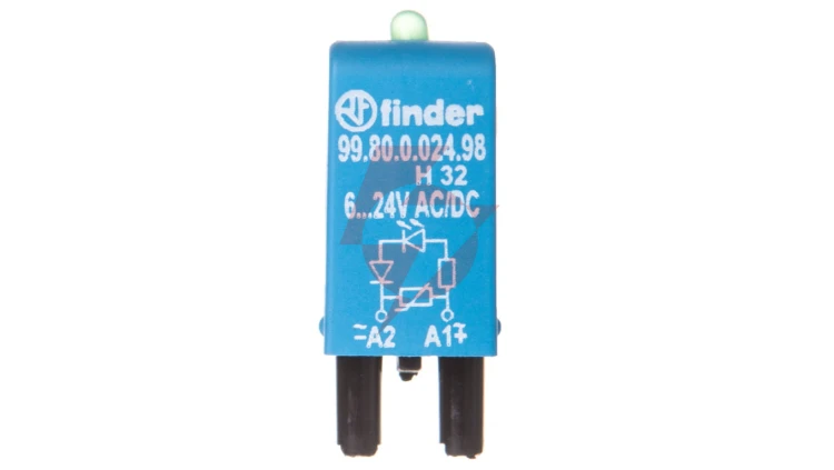 Moduł sygnalizacyjny LED zielony + warystor 6-24V AC/DC 99.80.0.024.98