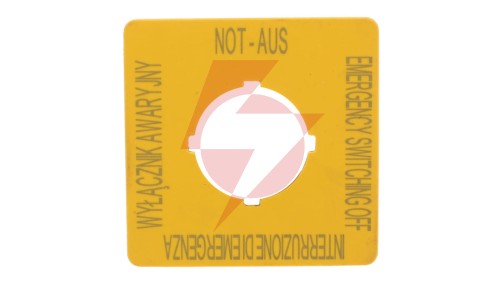 Szyld do przycisków awaryjnych PL, GB, DE, I M22-XYK5 167643