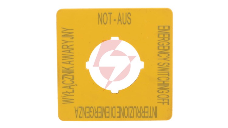 Szyld do przycisków awaryjnych PL, GB, DE, I M22-XYK5 167643