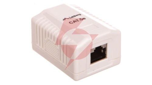 Gniazdo teleinformatyczne natynkowe FTP 1xRJ45 kat.5e OS5-0001-W