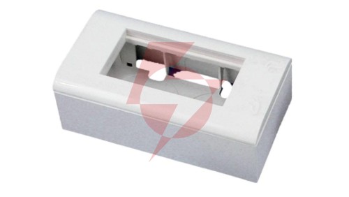 Puszka + support (metalowy) + ramka 90x45 (komplet 2M) ALANTEC OS010