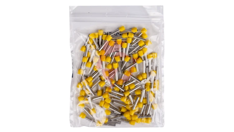 Końcówka tulejkowa izolowana TI 6mm2/18mm żółta cynowana TI6L18 /100szt./