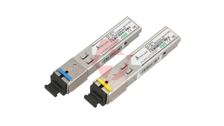 Moduł SFP WDM 1,25Gbps, 1310/1550nm, single mode, 20km, SC, DOM, para Extralink SFP 1.25G