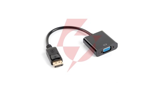 Adapter DisplayPort 1.1 - VGA 0,1m czarny AD-0002-BK