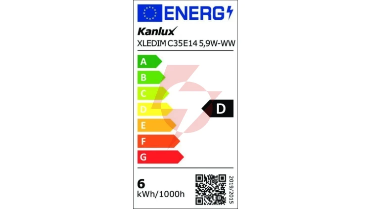 Żarówka LED E14 XLEDIM C35 E14 5,9W-WW 806lm 2700K barwa ciepła ściemnialna 35278
