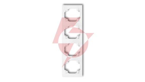 LOGO Ramka pionowa poczwórna biały LRV-4