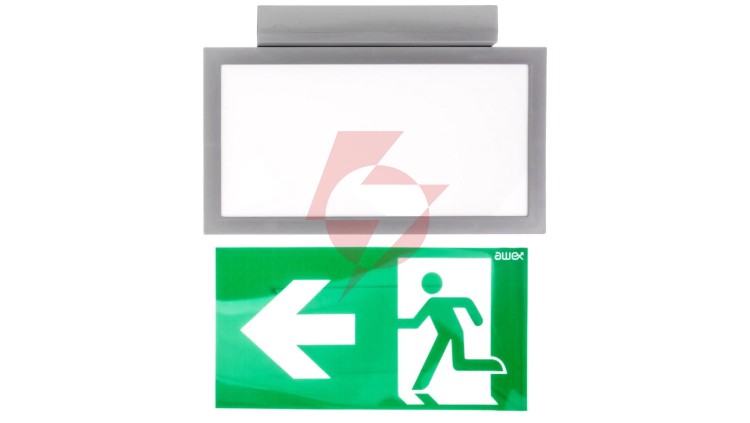 Oprawa awaryjna INFINITY II AC LED 1W 3h jednozadaniowa PT szara 2ACS/1W/C/3/SE/PT/GR
