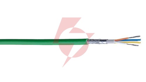 Kabel PROFINET 4x22AWG kat.5e PVC linka zielony BL-70007E.01B100 /100m/