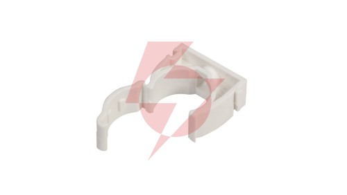 Uchwyt zamknięty do rur 22mm biały UZE-22 /100szt./