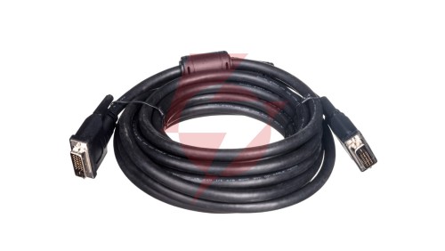Kabel połączeniowy DVI-D Dual Link Typ DVI-D(24+1)/DVI-D(24+1), M/M czarny 5m AK-320101-050-S