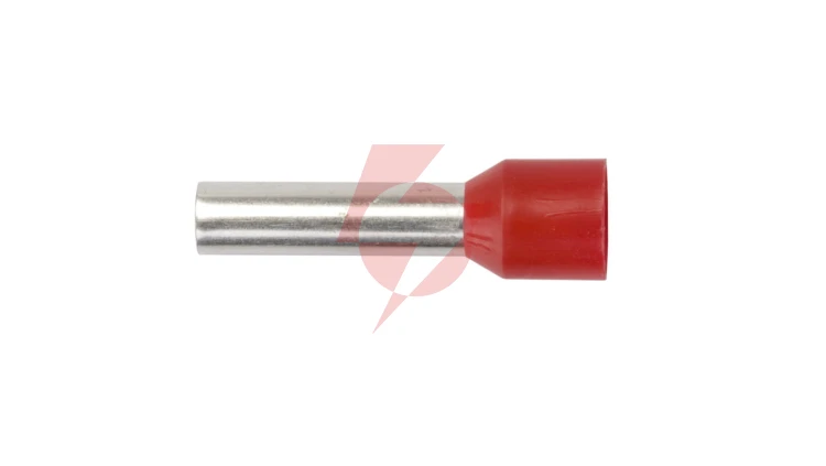 Końcówka tulejkowa izolowana TI 10mm2/18mm czerwona cynowana TI10L18 /100szt./