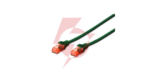 Kabel krosowy (Patch Cord) U/UTP kat.6 zielony 1m DK-1612-010/G