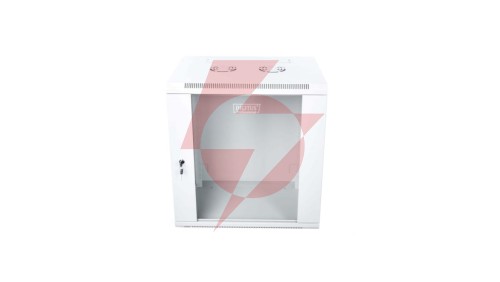 Szafa krosowa wisząca niedzielona 19 cali 12U 600x635x450 szara DN-W19 12U/450