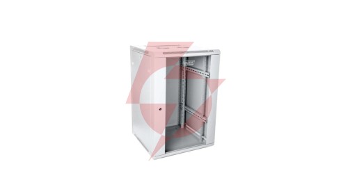 Szafa sieciowa wisząca 19 21U rack 600x600, drzwi szyba, szary, niedzielona, niezłożona, 60kg DN-WU19 21U/600