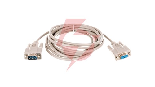 Kabel przedłużający RS232 1:1 Typ DSUB9/DSUB9, M/Ż beżowy 3m AK-610203-030-E