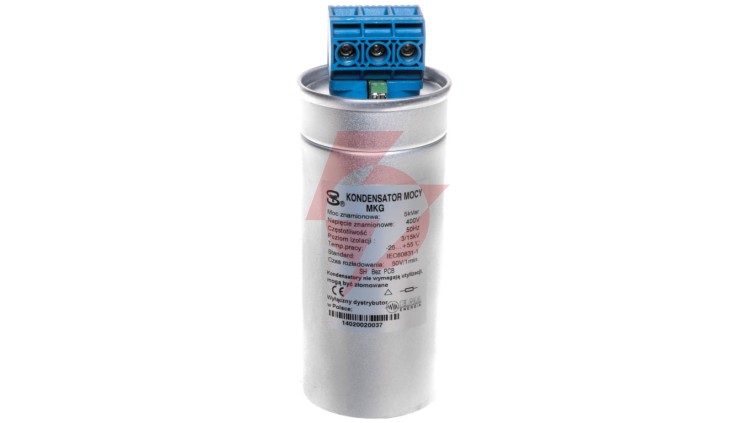Kondensator gazowy MKG niskich napięć 5kVar 400V KG MKG-5-400