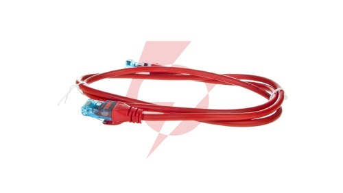 Kabel krosowy (Patch Cord) U/UTP kat.5e czerwony 1m DK-1512-010/R