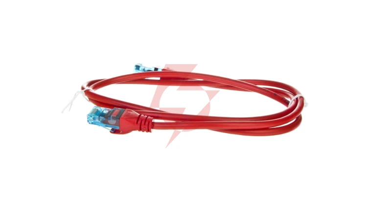 Kabel krosowy (Patch Cord) U/UTP kat.5e czerwony 1m DK-1512-010/R