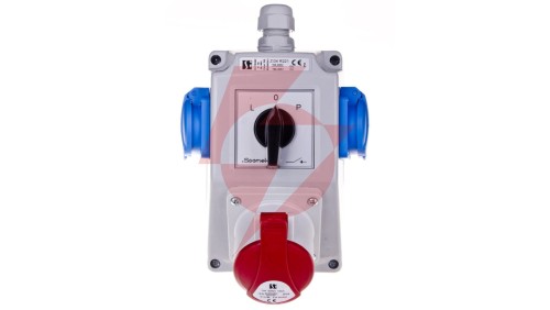 Zestaw instalacyjny z gniazdem 16A 3P+N+PE 2x2P+P ZI04R221