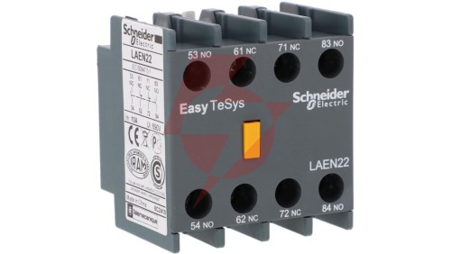 Styki pomocnicze Easy TeSys Control do styczników LC1E, 2NO + 2NC LAEN22