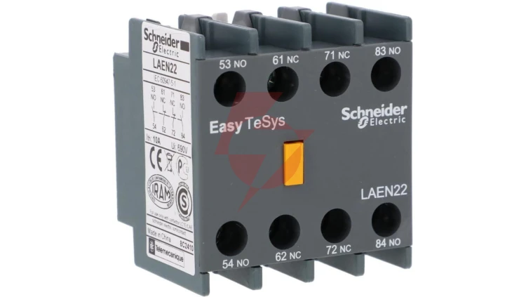 Styki pomocnicze Easy TeSys Control do styczników LC1E, 2NO + 2NC LAEN22