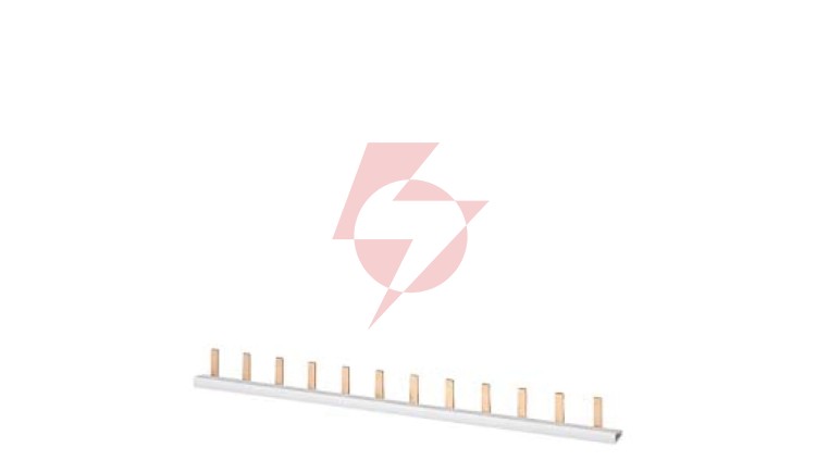 Szyna łączeniowa 1P styk 10mm2 sztyftowadla Wyłączników 1P ze stykiem dodatkowym 37x (1P+styk) do cięcia (brak zaślepek w komple