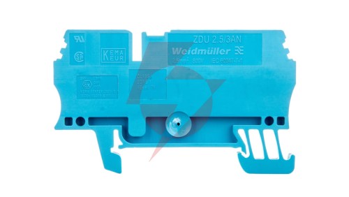Złączka szynowa 3-przewodowa 2,5mm2 niebieska Ex ZDU 2.5/3AN BL 1608550000
