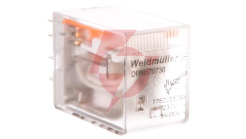 Przekaźnik przemysłowy 4P 5A 230V AC DRM570730 7760056086