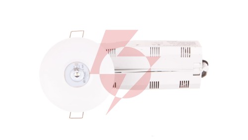 Oprawa awaryjna AXP IP65/20 ECO LED 1W 125lm (opt. otwarta) 3h jednozadaniowa AT biała AXPO/1W/E/3/SE/AT/WH