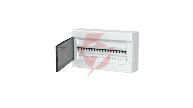 Rozdzielnica modułowa natynkowa plastikowa 1x18 IP40 C.1318-P