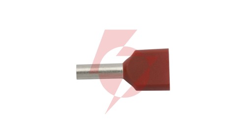 Końcówka tulejkowa izolowana HI 2X1,5/8 czerwona E08KH-02020105121 /100szt./