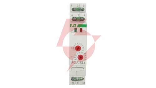 Przekaźnik czasowy 1P 10A 0,1sek-576h 230V AC, 24V AC/DC opóźnione wyłaczenie PCA-514DUO