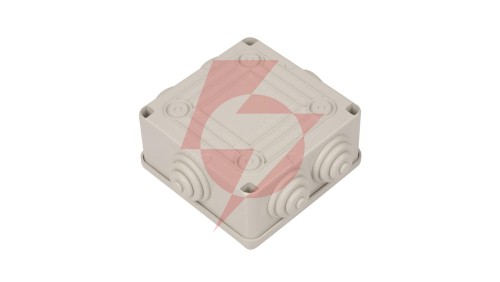 Puszka n/t 100x100x50 tworzywo IP55 szara GW44004
