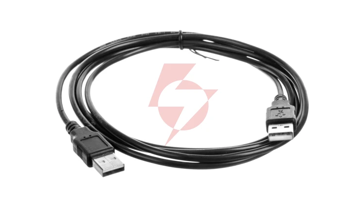 Kabel połączeniowy USB 2.0 Typ USB A/USB A, M/M czarny 1,8m AK-300100-018-S