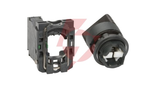 Przełącznik 2 położeniowy pokrętło 22mm czarny 1Z bez samopowrotu XB5AD21