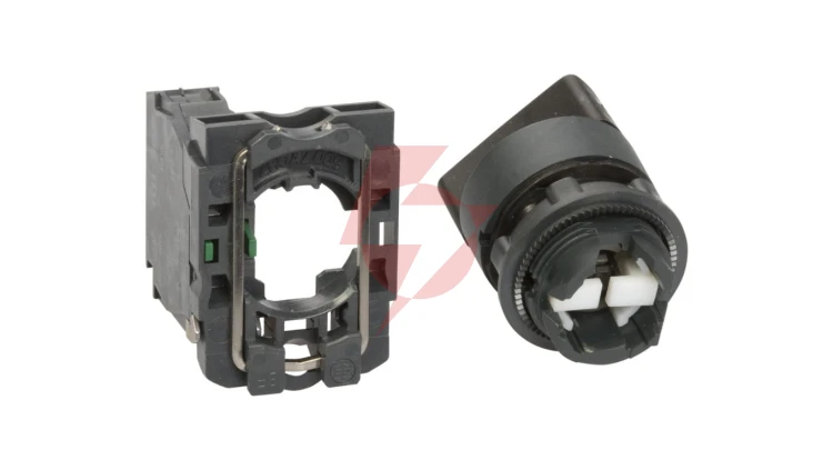 Przełącznik 2 położeniowy pokrętło 22mm czarny 1Z bez samopowrotu XB5AD21