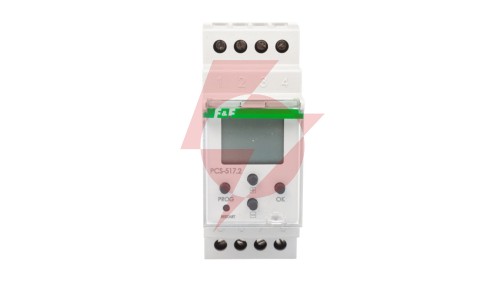 Przekaźnik czasowy 1P 16A 0,25sek-99h59min59sek 24-264V AC/DC wielofunkcyjny PCS-517
