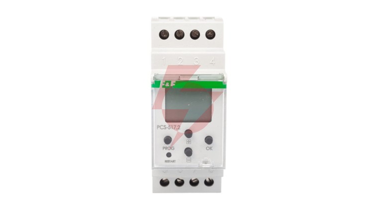 Przekaźnik czasowy 1P 16A 0,25sek-99h59min59sek 24-264V AC/DC wielofunkcyjny PCS-517